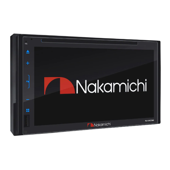 Nakamichi NA3600M In-Dash DVD Receiver Manuals