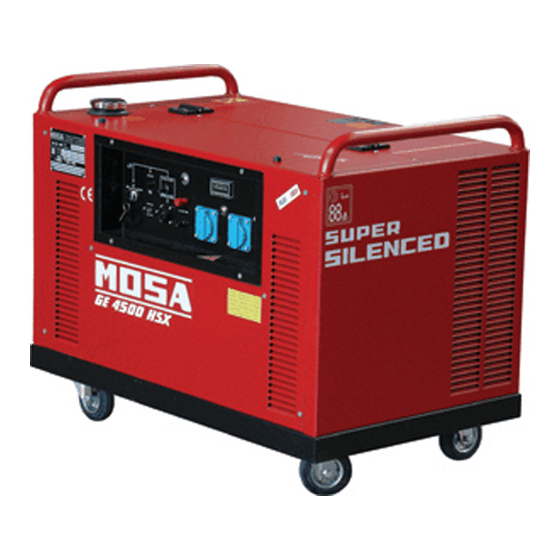 Mosa GE 4500 HSX Manual