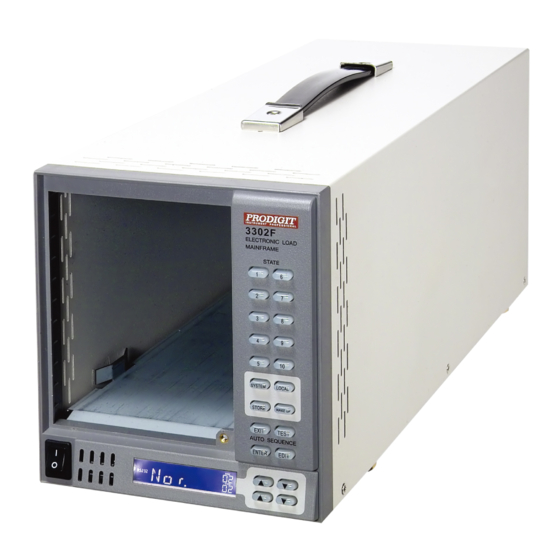 Prodigit 3302F Mainframe Operation Manual
