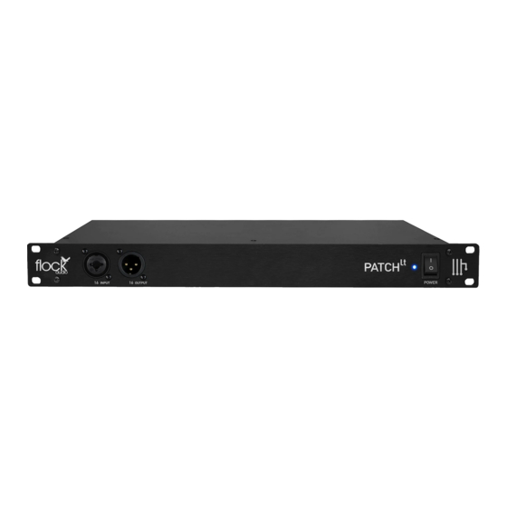 Flock Audio Patch LT Quick Setup Diagram