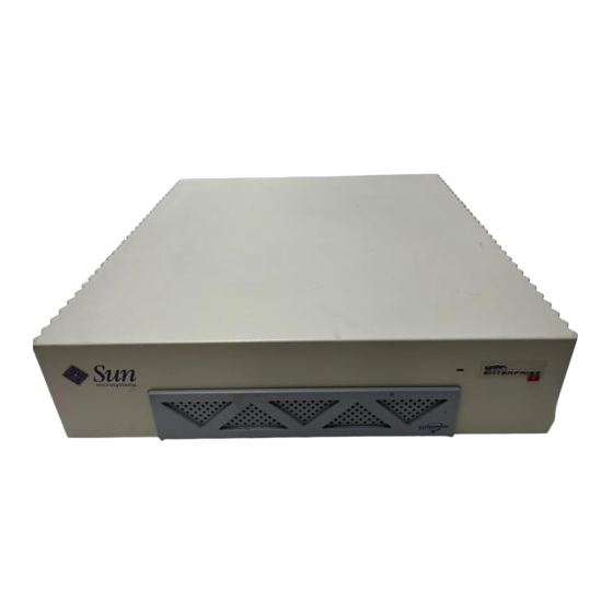 Sun Microsystems Ultra 1 Creator Series Installation Manual