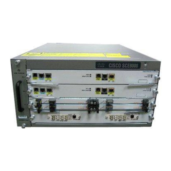 Cisco SCE 8000 Installation And Configuration Manual