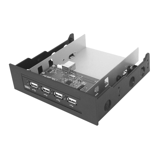 SIIG Hi-Speed USB 4-Port Bay Hub Quick Installation Manual