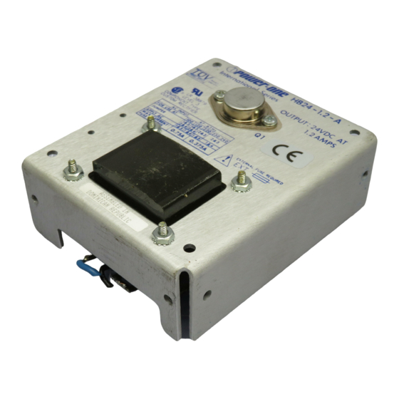 Power One HA Series Installation Instructions