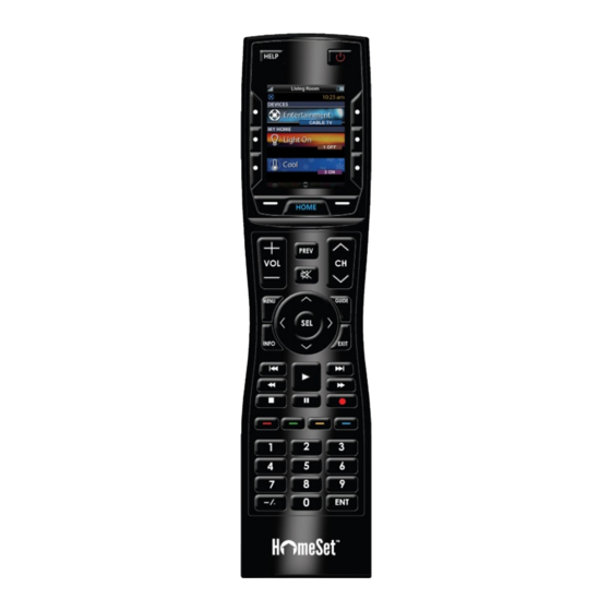 Universal Remote Control HomeSet R200 User Manual