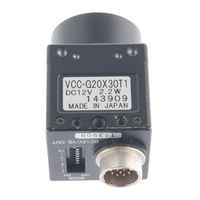 CIS VISION:analog VCC-G20X30T1 Product Specification & Operational Manual