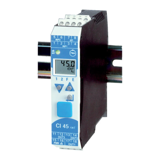 PMA rail line UNIFLEX CI 45 Operating Manual