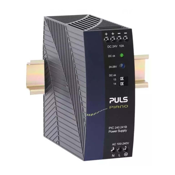 Puls PIC240.241D Installation Manual