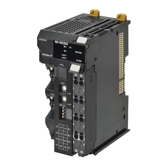 Omron NX-EIC202 Quick Start Manual