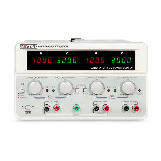 MATRIX TECHNOLOGY MPS-H-3 Series User Manual