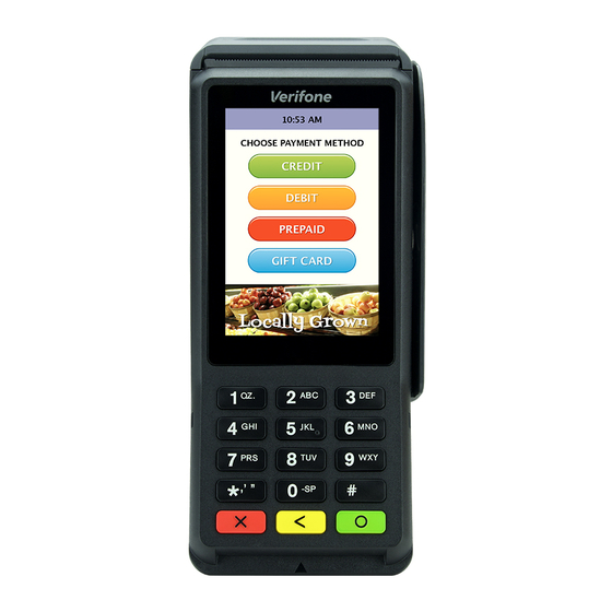 VeriFone IntelliPay V400C Setup