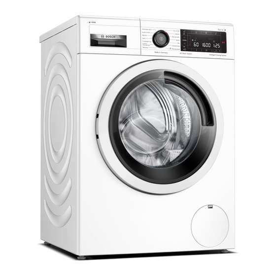 Bosch WAXH2KM0SN Washing Machine Manuals