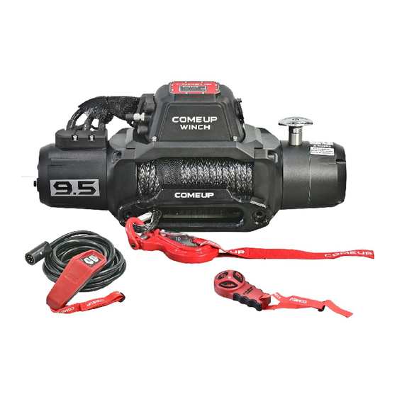 Comeup Winch SOLO 9.5rs Instruction Manual