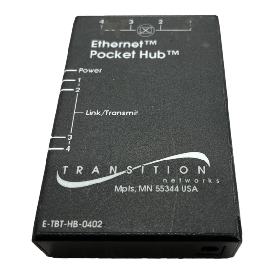 Transition Networks E-TBT-HB-0402 Manual
