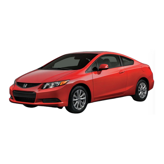 Honda 2012 CIVIC COUPE Technology Reference Manual