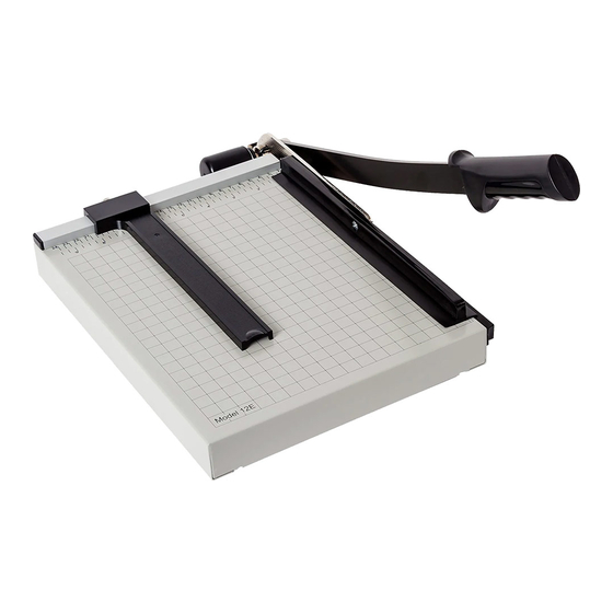 Dahle 12E Instruction Manual