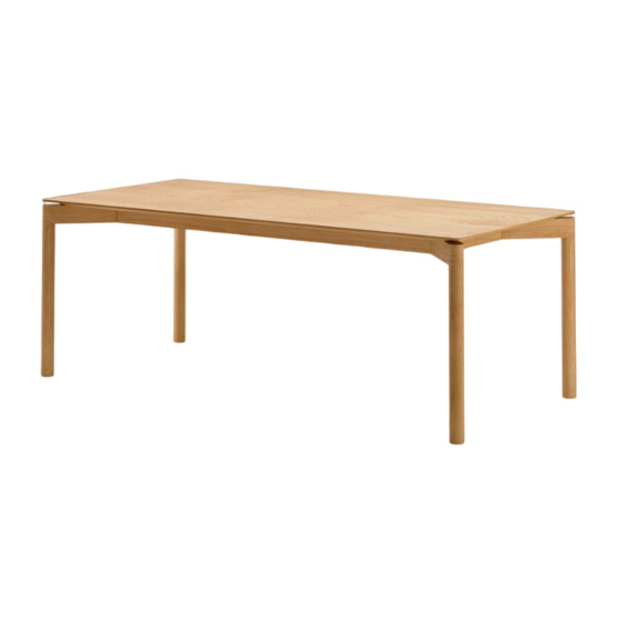 OUT WEDEKIND TABLE Assembly Instructions Manual
