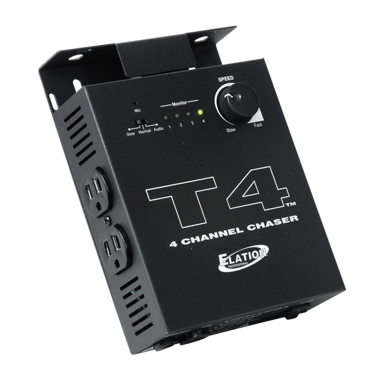 Elation T4 User Instructions