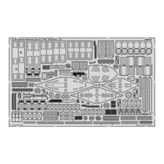 Eduard German Submarine Type IX C U67/U154 Assembly Instructions