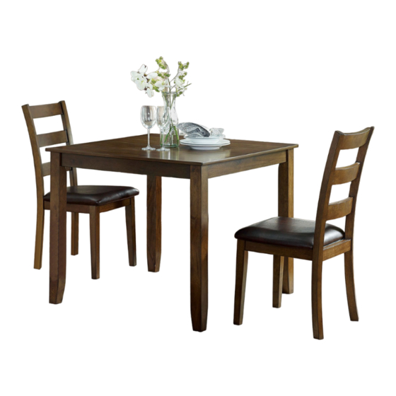 Furniture of America CM3770T-3PK Assembly Instructions Manual