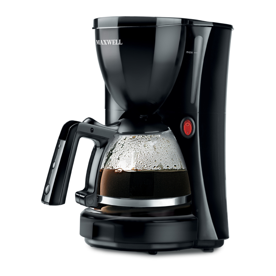 Maxwell MW-1651 - Coffee Maker Manual