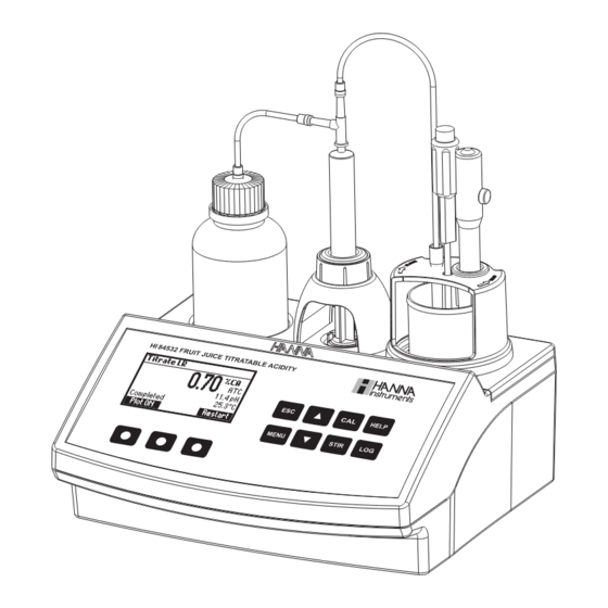Hanna Instruments HI 84532 Instruction Manual