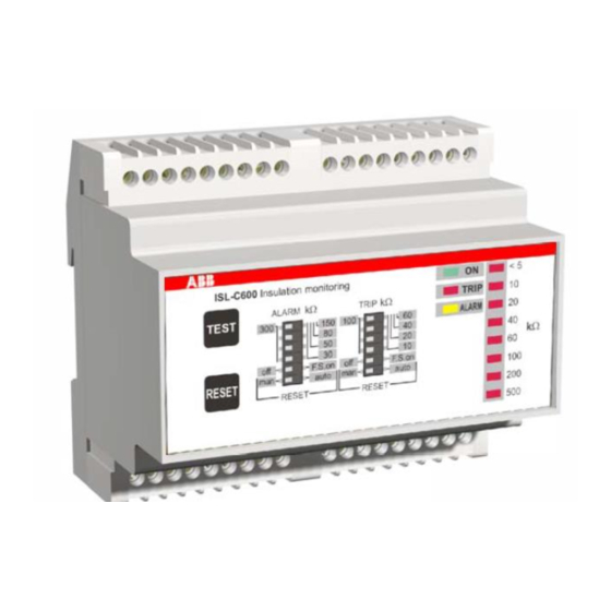 ABB ISL-C 600 Instruction Manual