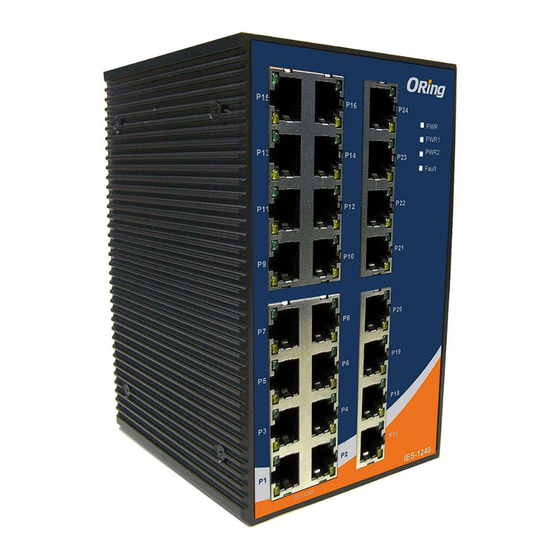 ORiNG IES-1240 Quick Installation Manual