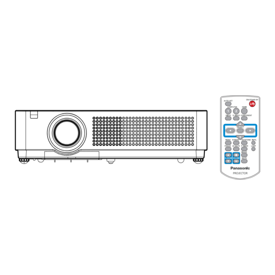 Panasonic PT-VX41 Operating Instructions Manual