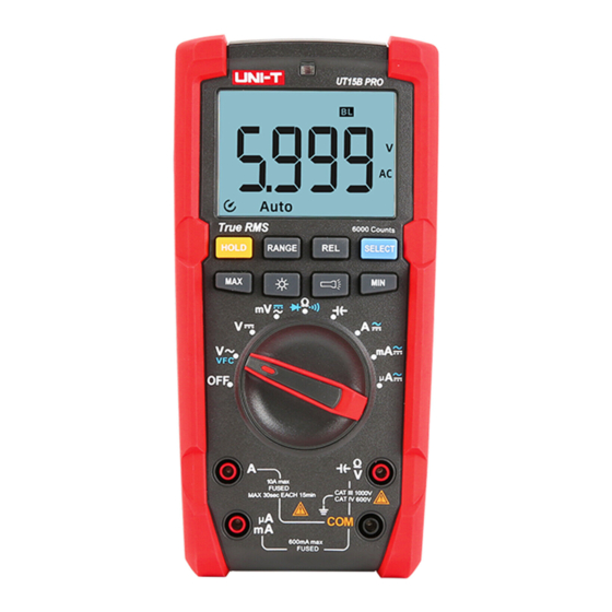 UNI-T UT15B Operating Manual