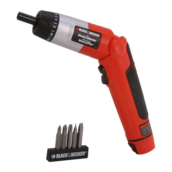 Black & Decker Pivot Driver Cordless Screw Driver 9078 With Charger
