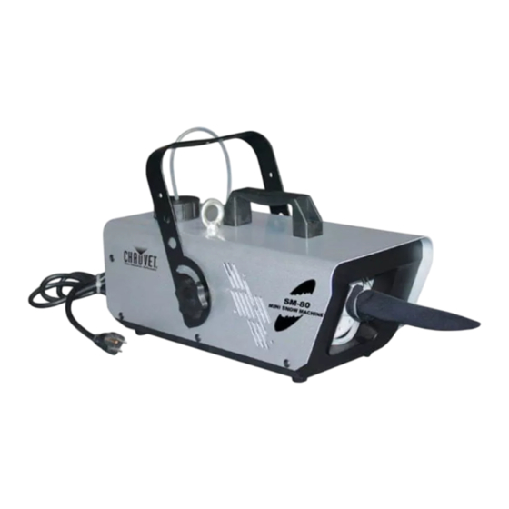 Chauvet SM-80 Mini Snow Machine Manuals