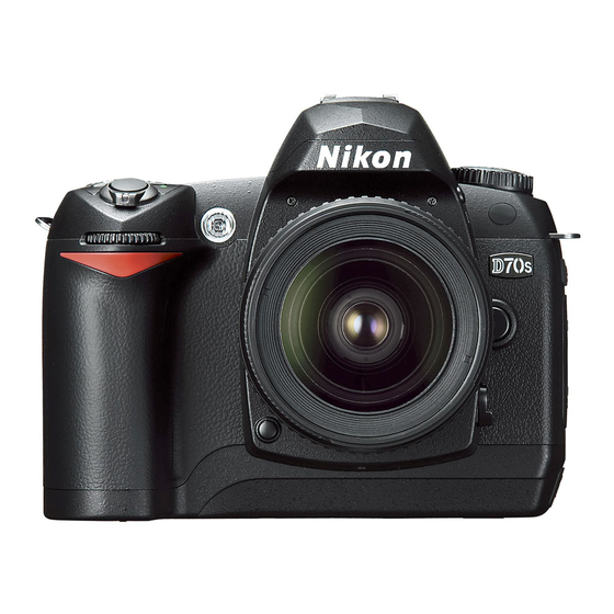 Nikon D70s Help Manual
