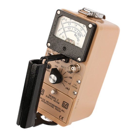 LUDLUM MODEL 3 Technical Manual