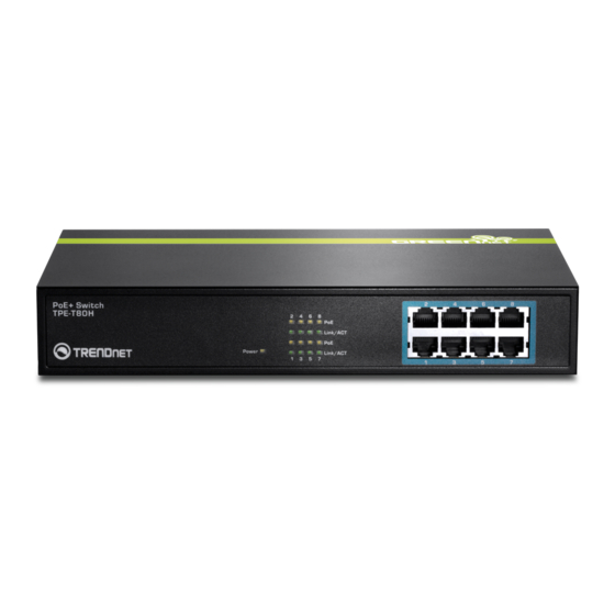TRENDnet TPE-T80H Quick Installation Manual