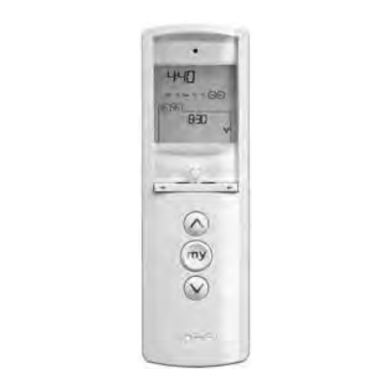Telis RTS 1 Chronis Quick Programming