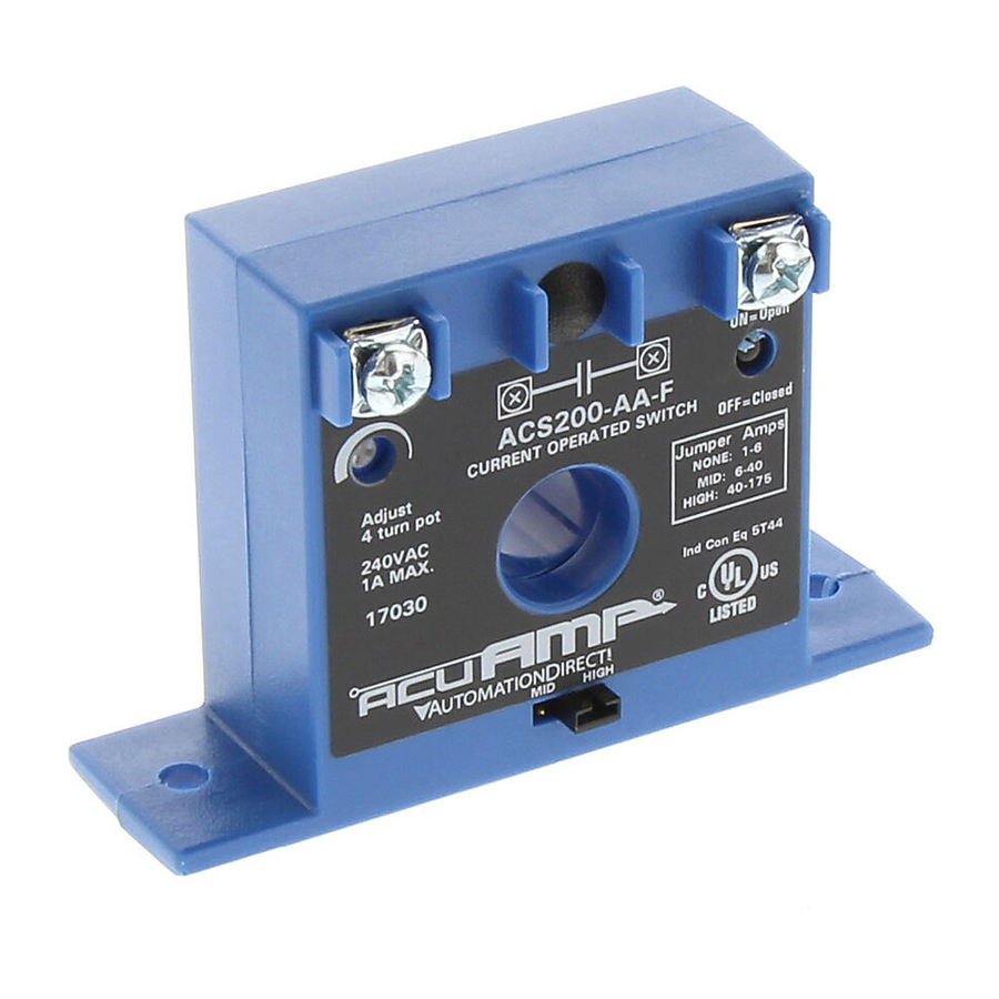 Automation Direct ACUAMP ACS200 SERIES Installation Instructions