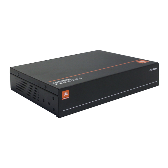 Harman JBL Commercial CST-2120 Quick Start Manual