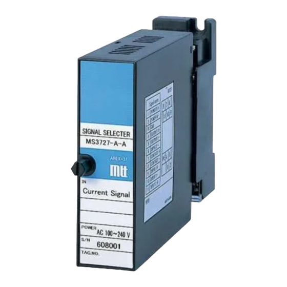 MTT MS3727 User Manual