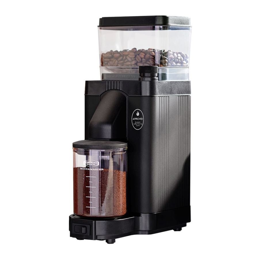 Moccamaster KM5 - Burr Grinder Manual