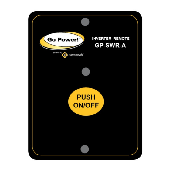 Go Power GP-SWR-A Owner's Manual