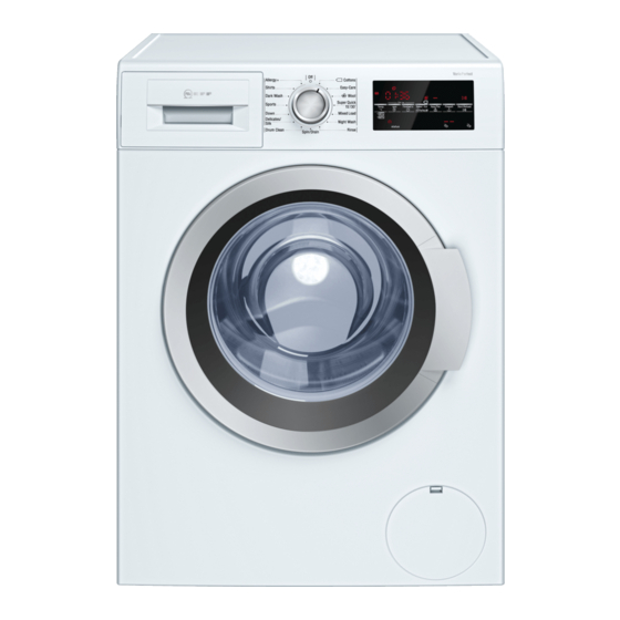 NEFF w7460x2gb Instruction Manual And Installation Instructions