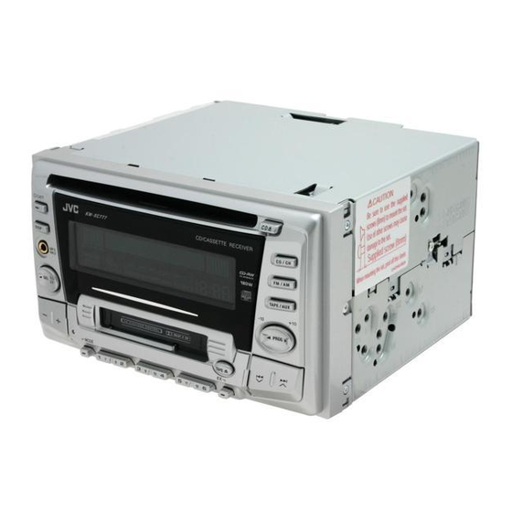JVC KW-XC777 Installation & Connection Manual