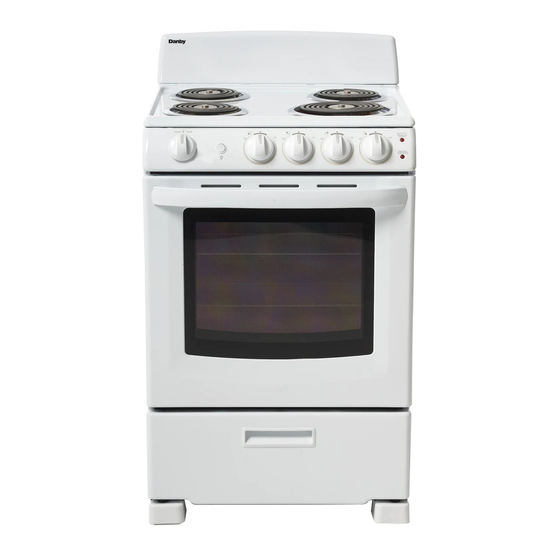 User Manuals: Danby Simplicity SER244WC Electric Range