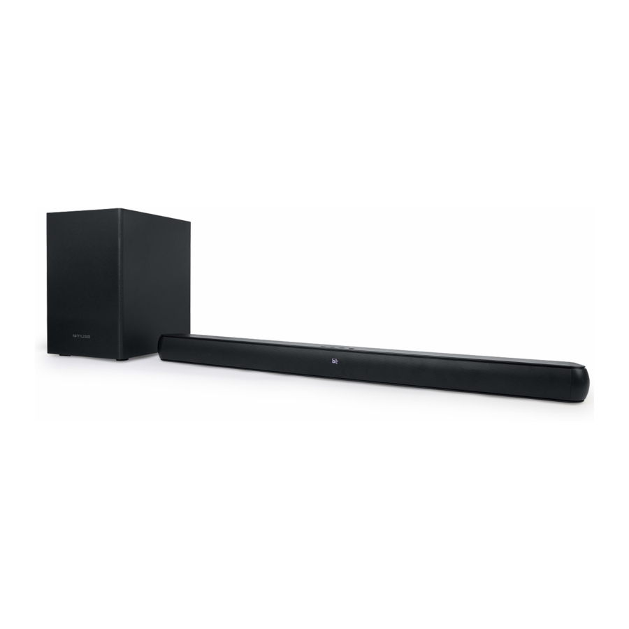 Muse M-1850 SBT Soundbar with Wireless Subwoofer Manual