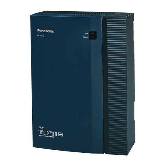 Panasonic KX-TDA15 Installation Manual