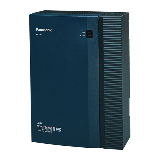 Panasonic KX-TDA15 User Manual