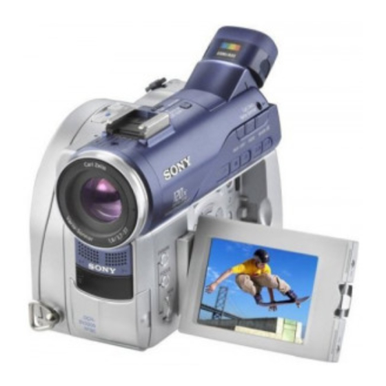 Sony Handycam DCR-DVD100E Manuals