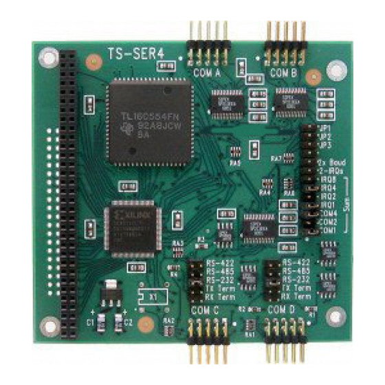 Technologic Systems TS-SER4 Board Manuals