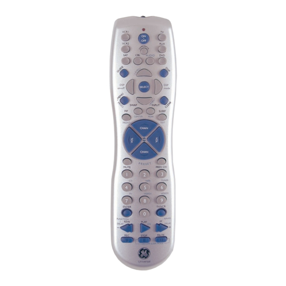 GE 94927 Universal Remote Control Manuals